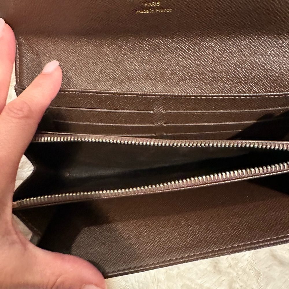 Mini Lin Brown Denim Louis Vuitton Wallet - Picture 8 of 12